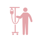 点滴のシルエット