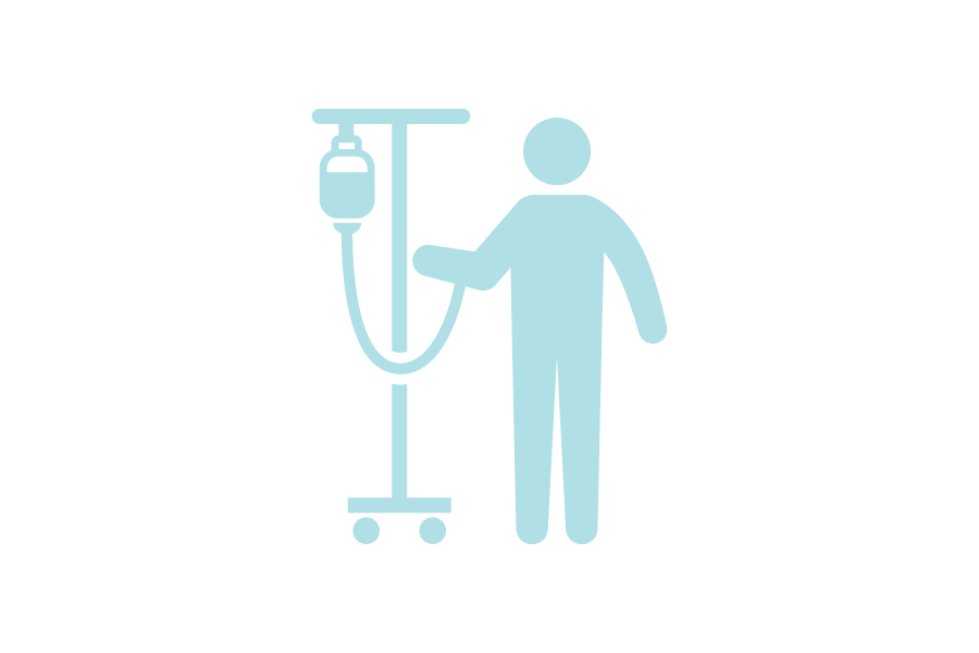 点滴のシルエット