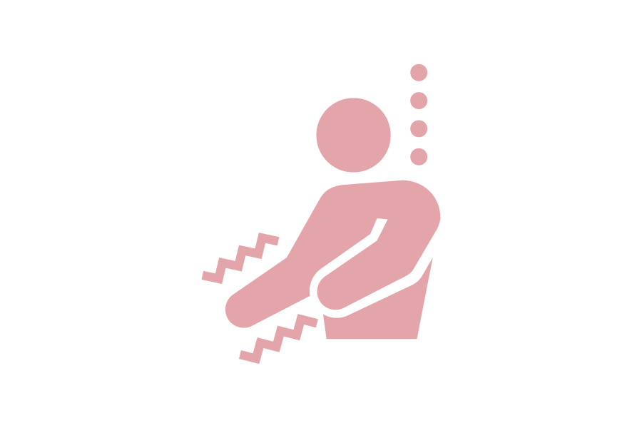 失語症・右手麻痺のシルエット