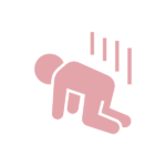 日常生活が困難なシルエット