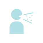 咳のシルエット