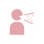 咳のシルエット