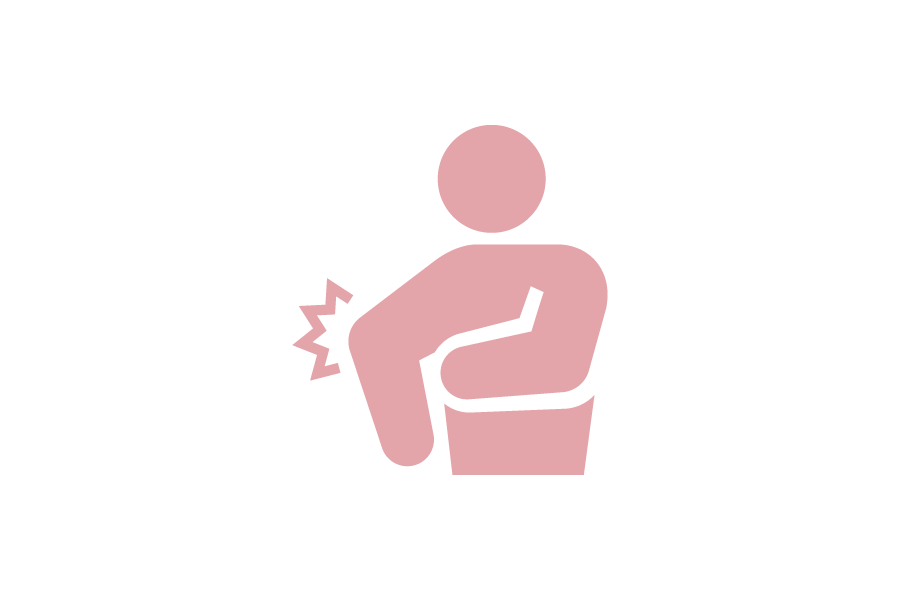 肘痛のシルエット