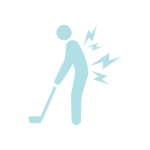 腰痛・背痛でゴルフが辛いシルエット