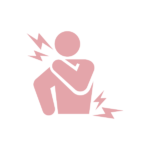 頚椎ヘルニアと腰が悪いシルエット