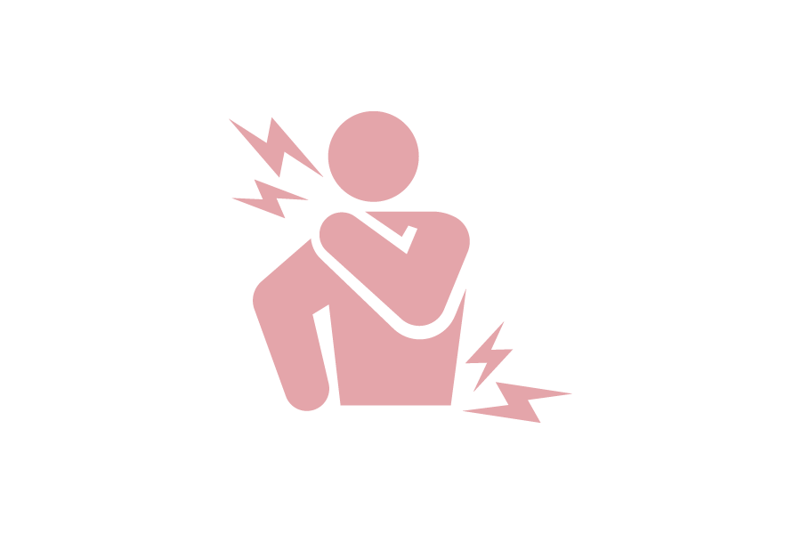 頚椎ヘルニアと腰が悪いシルエット