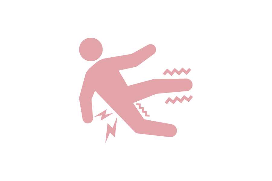 左脚関節痛・右腰痛・右股関節違和感のシルエット