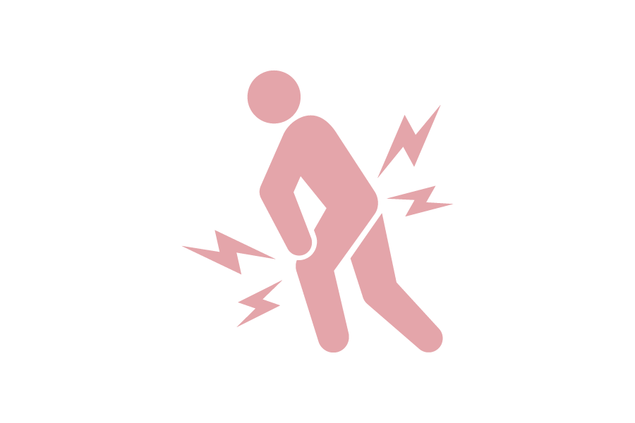 腰痛・膝痛のシルエット