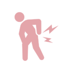 腰痛のシルエット