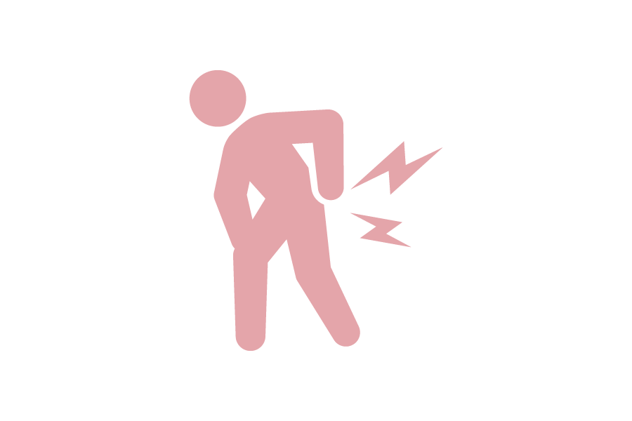 腰痛のシルエット