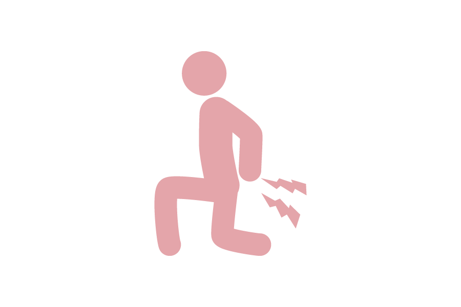 腰痛のシルエット