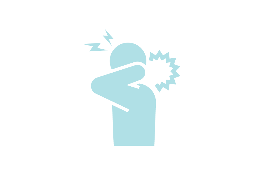 首痛と片頭痛のシルエット