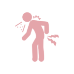 腰痛・肩こり・風邪をひきやすいシルエット