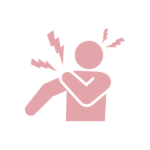 肩こりと頭痛のシルエット