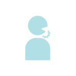 顎関節症のシルエット