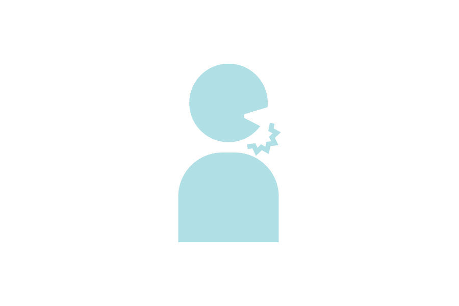 顎関節症のシルエット