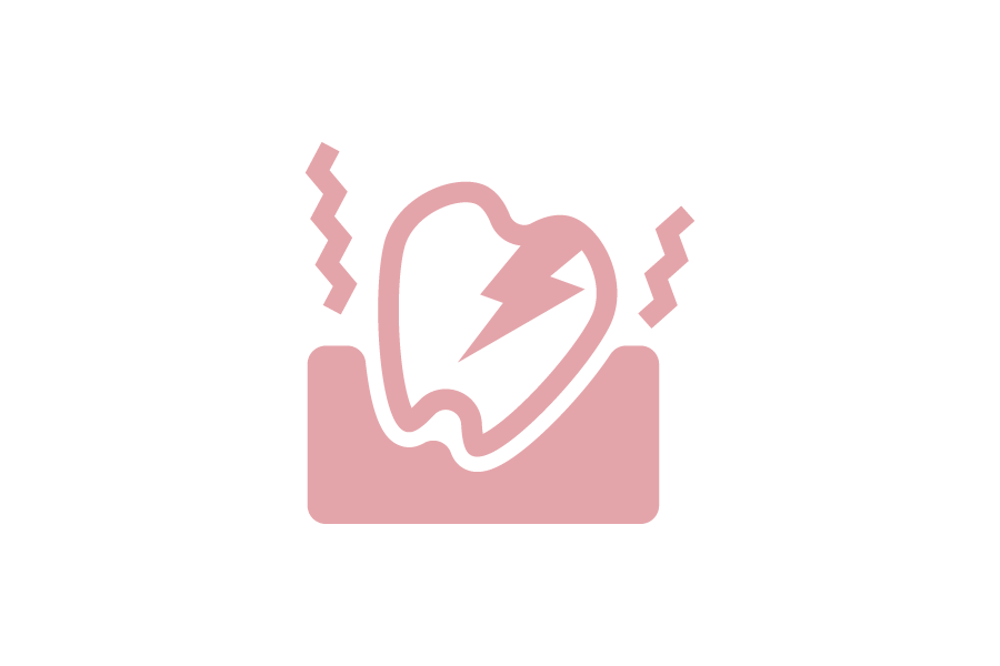 歯痛のシルエット