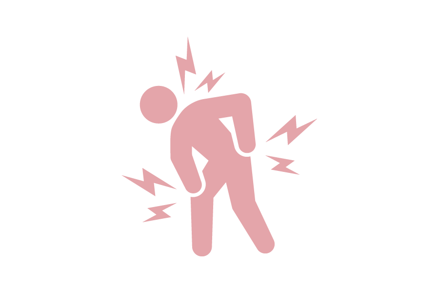 腰痛・肩こり・膝痛・首痛のシルエット