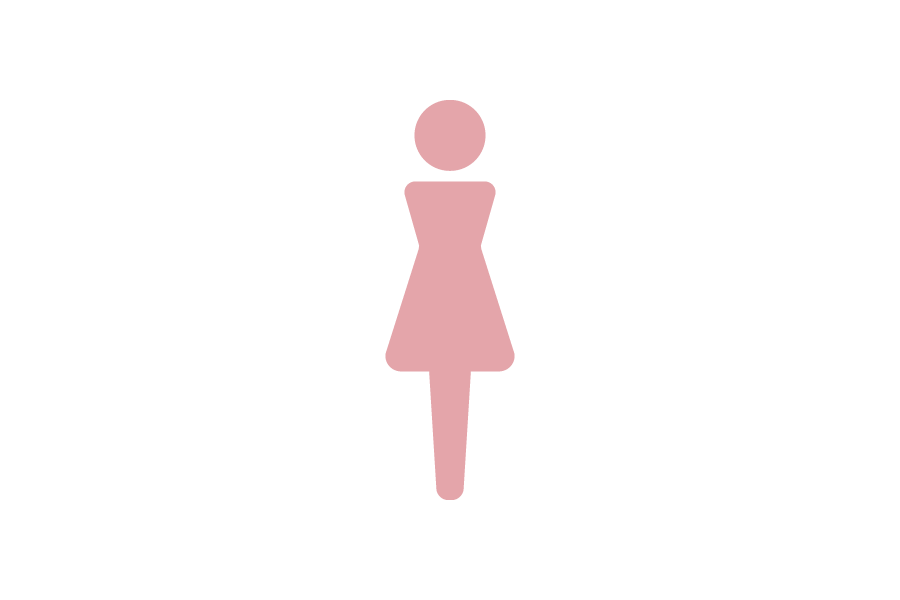 女性のシルエット