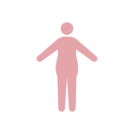 メタボのシルエット