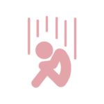 落ち込むシルエット